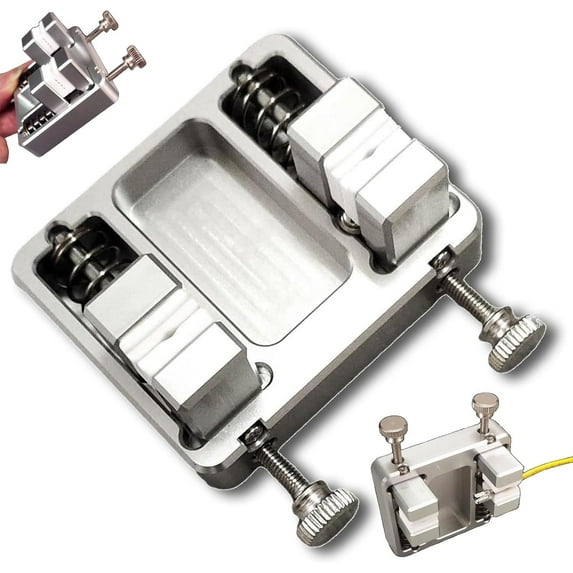 Heavy Duty Aluminum Welding Clamp High Precision Soldering Station Clamp Fixture Bracket Table Temperature Resistant Jaw Welding Tool for Circuit Board Welding Work, Silvery, 1pc