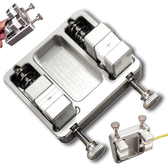 Heavy Duty Aluminum Welding Clamp High Precision Soldering Station Clamp Fixture Bracket Table Temperature Resistant Jaw Welding Tool for Circuit Board Welding Work, Silvery, 1pc