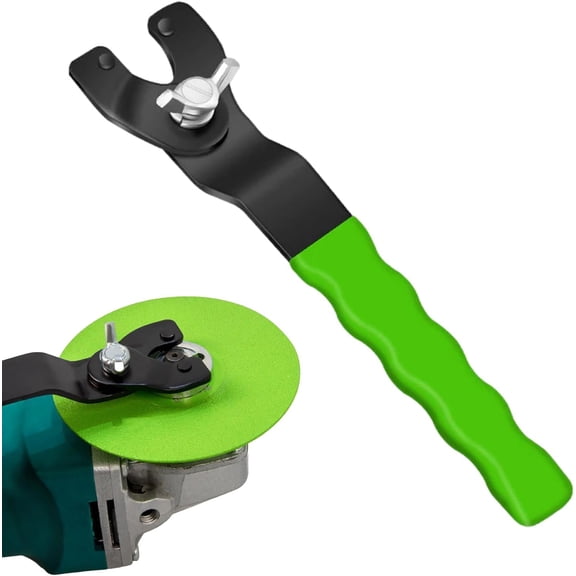 Heavy Duty Angle Grinder Wrench with Ergonomic Grip - Carbon Steel Lock Nut Spanner for Workshop, Garage & Home Repair Projects