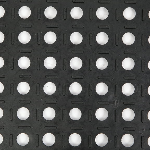 Heavy-Duty Anti-Fatigue Mat, Non-Slip Rubber Floor Pad with Drain Holes for Kitchen, Bar, Laundry, Workstation, 60x90cm