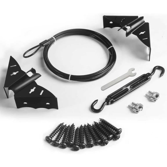 Heavy Duty Anti Sag Gate Kit for Wooden Fence,Door Support Cable Kit.Unique Designed Bat-Shaped Door Hardware,Wood Door Repair Kit for Outdoor, Gate Frame Kit