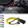 thumbnail image 1 of Heavy Duty Antitheft Device Car Steering Wheel Lock With Seat Belt Socket 3 Keys, 1 of 5