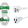 Heavy Duty Appliance Extension Cord, 14 AWG 3 Prong Grounded Flat