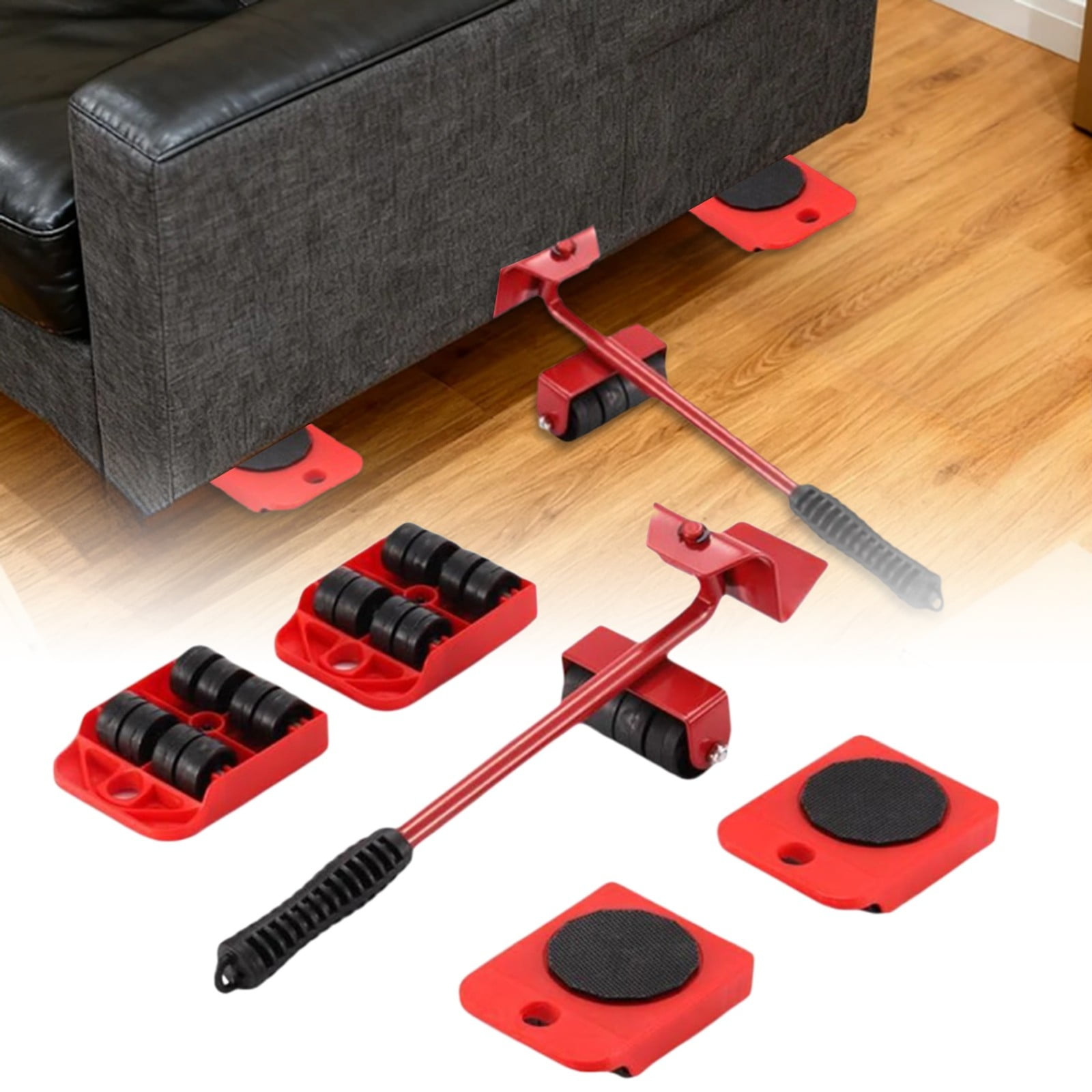 Heavy Duty Appliance Sliders for Effortless Furniture Movement on Hard Floors and Carpeted with Non-Marring Glide Pads