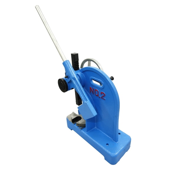 Heavy Duty Arbor Press 2 Ton Manual Ratcheting Press Machine Cast Iron Assembly Lever Bench Mountable Bearings Cast Iron