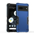 thumbnail image 1 of Heavy Duty Armor Case for Google Pixel 7, Rugged Military Grade Dual-Layers Soft Silicone Shockproof Anti-Scratches Thin Fit Cover with Anti-Slip Strips Screen Lens Protection Case,Blue, 1 of 7