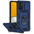 thumbnail image 1 of Heavy Duty Armor Case for Samsung Galaxy A13 5G, Rugged PC Soft TPU Military Grade Shockproof Metal Magnetic Car Mount Shockproof Cover with Camera Lens Sliding Ring Holder Bracket Case,Blue, 1 of 8