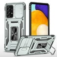 thumbnail image 1 of Heavy Duty Armor Case for Samsung Galaxy A52 5G with Adjustable 360 Degree Rotated Metal Bracket Camera Slide Shockproof Phone Cover for Samsung Galaxy A52 5G 6.5 Inch,Gray, 1 of 7