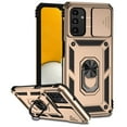 thumbnail image 1 of Heavy Duty Armor Case for Samsung Galaxy A54 5G, Rugged PC Soft TPU Military Grade Shockproof Metal Magnetic Car Mount Cover with Camera Lens Sliding Ring Holder Bracket Case,Gold, 1 of 8