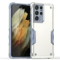 thumbnail image 1 of Heavy Duty Armor Case for Samsung Galaxy S23 Ultra, Rugged Military Grade Dual-Layers Soft Silicone Shockproof Anti-Scratches Thin Fit Cover with Anti-Slip Strips Screen Lens Protection Case,White, 1 of 6