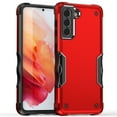 thumbnail image 1 of Heavy Duty Armor Case for Samsung Galaxy S24, Rugged Military Grade Dual-Layers Shockproof Cover with Anti-Slip Strips Screen Lens Protection Slim Case for Samsung Galaxy S24, Red, 1 of 6