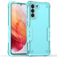 thumbnail image 1 of Heavy Duty Armor Case for Samsung Galaxy S24, Rugged Military Grade Dual-Layers Shockproof Cover with Anti-Slip Strips Screen Lens Protection Slim Case for Samsung Galaxy S24, Mint, 1 of 6