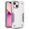 thumbnail image 1 of Heavy Duty Armor Case for iPhone 14 Plus, Rugged Military Grade Dual-Layers Soft Silicone Shockproof Anti-Scratches Thin Fit Cover with Anti-Slip Strips Screen Lens Protection Case,White, 1 of 7