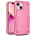 thumbnail image 1 of Heavy Duty Armor Case for iPhone 14 Plus, Rugged Military Grade Dual-Layers Soft Silicone Shockproof Anti-Scratches Thin Fit Cover with Anti-Slip Strips Screen Lens Protection Case,Pink, 1 of 7