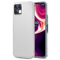 thumbnail image 1 of Heavy Duty Armor Rubber Dual Layer Hybrid Slim Fit Shockproof Cover TPU Silicone + Hard PC Case for Boost Celero 5G Plus , White, 1 of 7
