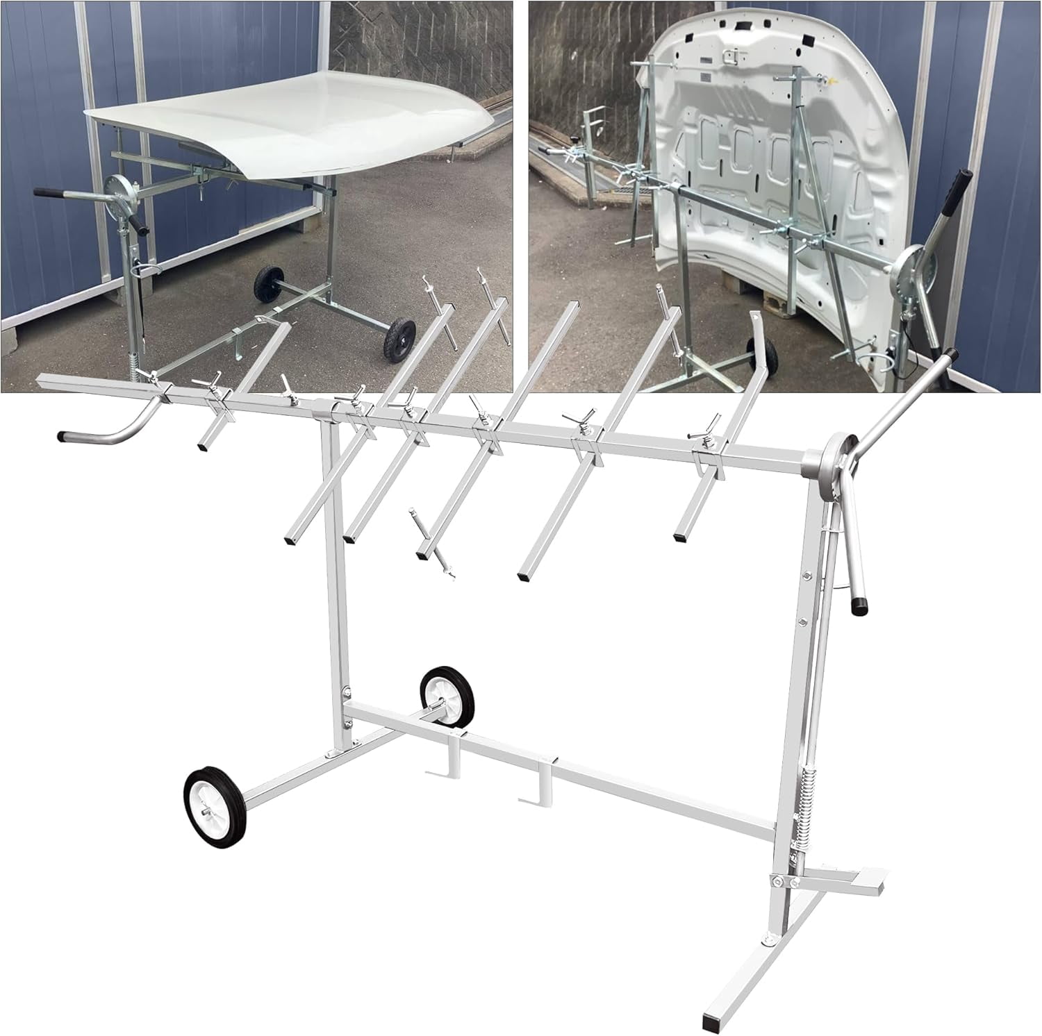 Heavy Duty Auto Body Paint Racks, 360° Rotatable Body Paint Rack Panel ...