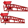 thumbnail image 1 of Dvasovio Heavy-Duty Vehicle Ramps Hydraulic Lift Steel 10,000lb Max Load - Red 2 Pack, 1 of 8