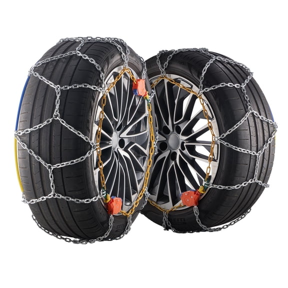 Heavy-Duty Auto-Tighten Snow Chains - Diamond Traction Grip for Winter Tires