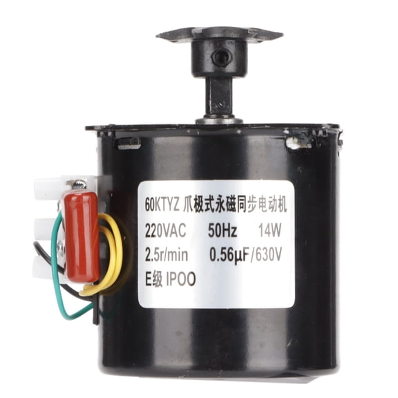 Heavy Duty Automatic Egg Incubator Turning Motor 220V - High Performance Synchronous Hatcher Motor Accessory for Duck Quail Poultry Birds (12 x 7 x 7 in / 30.5 x 17.8 x 17.8 cm)