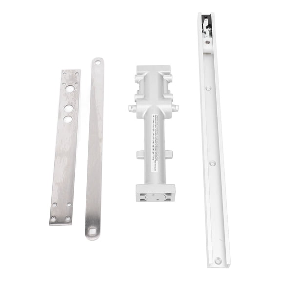 Heavy Duty Automatic Hydraulic Invisible Door Closer Speed Adjustable Spring Cast Aluminum Alloy Concealed Closer Hardware for Commercial and Residential Doors 88-143 lbs (40-65 kg)