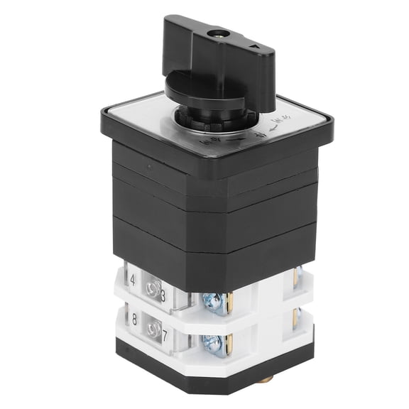 Heavy Duty Automatic Reset Switch Combination and Universal Rotary Transfer Selector Switch for Industrial Motor and Circuit Control (11 in / 27.9 cm)