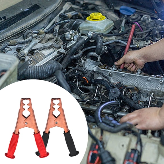 Heavy Duty Automotive Battery Booster for Emergency Vehicle Jump Starting with Robust Clamps and High Flexibility Copper Conductors 2PCS