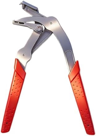 Heavy Duty Automotive Clip Pliers & Trim Removal Tool for Door Panels, Red