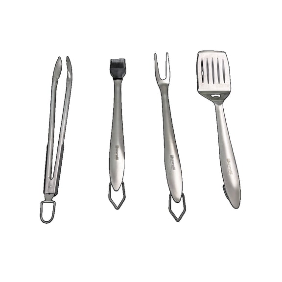 Heavy Duty BBQ Grill Tools Set Stainless Steel BBQ Accessories Grill Barbecue Grilling Tools Utensils Set with Spatula.Fork,Brush,Toogs Kit