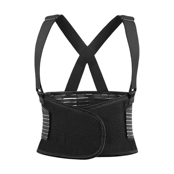 Heavy Duty Back Brace for Lifting - Lower Back Pain Relief & Support for Men & Women - Work, Gym Sport - Breathable & Adjustable