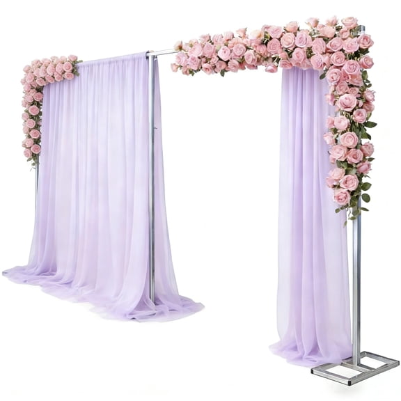 Heavy Duty Backdrop Stand, 10x20FT Wedding Decorations Square Metal, Background Stand Backdrop for Parties, Pipe and Drape System, Backdrop Arch Stand for Ceremony