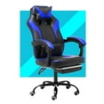 thumbnail image 1 of Heavy Duty Backrest Cushion Leather Office Chair Gaming Racing Chair High Back Ergonomic Swivel Executive Chair With Footrest Home Office Furniture, 1 of 9