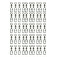thumbnail image 1 of Heavy Duty Balls Bearing Swivels with Welded Rings High Strength Stainless Steel Fishing Swivels Safety Swivels Set, 1 of 8