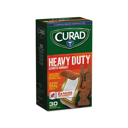 Heavy Duty Bandages Assorted Sizes, 30/Box