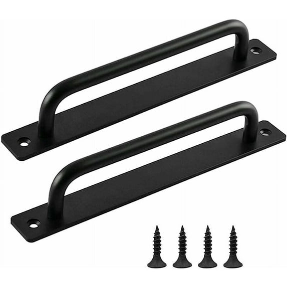 Heavy Duty Barn Door Handle, Comfortable Touch Sliding Door Pull Handles, Modern Design Stainless Steel Closet Cabinet Door Handles, Easy Installation for Interior Doors, Garden