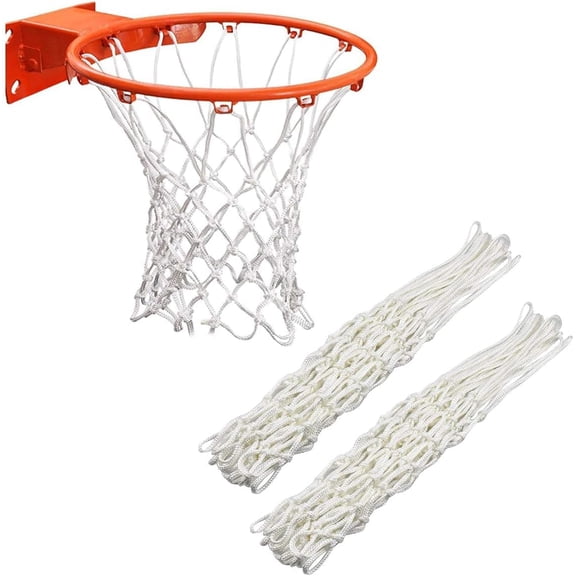 Heavy Duty Basketball Net Replacement Fits Standard 12 Loop Basketball Hoop for Indoors and Outdoors Gym