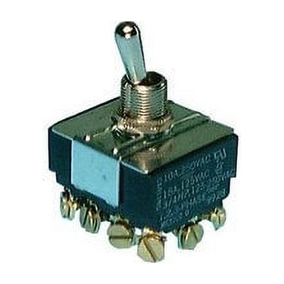 Heavy Duty Bat Handle Toggle Switch - 4PDT / On - Off - On : 30-10243 - 30-10243