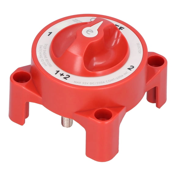 Heavy,Duty Battery Switch, 4,Position, 350A, Waterproof IP66, For Marine  RV Use