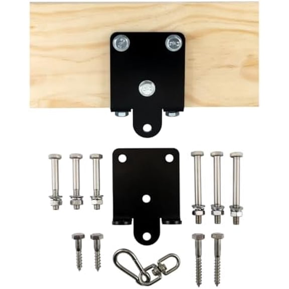 Heavy Duty Beam Mount Bracket with Swivel Ideal for Sensory Swings, Hammocks & Therapy Equipment Secure Indoor/Outdoor Hanging Hook with Bolts & Screws$$Sport & Recreation Other