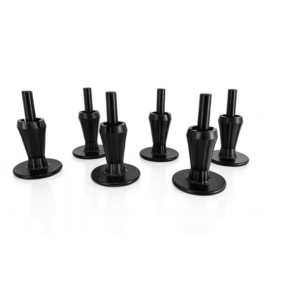 Heavy-Duty Bed Risers 2 1/2”, Lift a Bed Frame by 2.5 Inches, 1/2 Inch x 3/8 Inch Adapters Included, 6 Pieces, by Tech Team