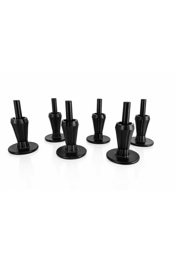 Heavy-Duty Bed Risers 2 1/2, Lift a Bed Frame by 2.5 Inches, 1/2 Inch x 3/8 Inch Adapters Included, 6 Pieces, by Tech Team