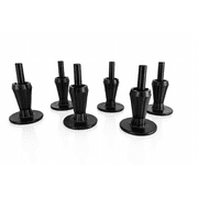 Heavy-Duty Bed Risers 2 1/2 , Lift a Bed Frame by 2.5 Inches, 1/2 Inch x 3/8 Inch Adapters Included, 6 Pieces, by Tech Team