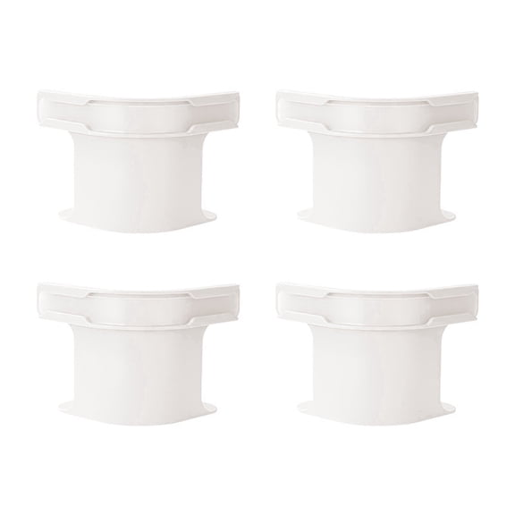 Heavy-Duty Bed Sheet Straps & Fasteners, 9"x9"x5", Universal Fit, White ABS, Stops Slipping, Quick Easy Install