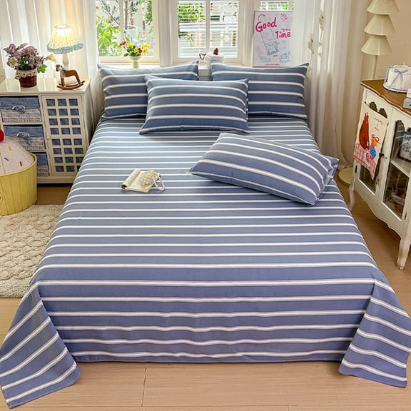 Heavy Duty Bed Sheets Thick Breathable Non-Slip Printed Polyester Sheet • Vintage Bohemian Ethnic Pattern • Colorfast, Durable, All-Season Comfort