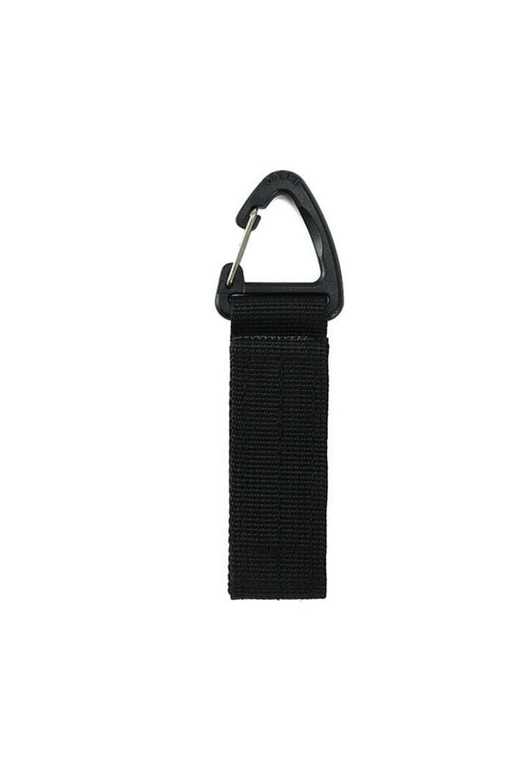 Heavy Duty Belt Keeper Clip Key Holder Nylon MOLLE Strap Key Ring Keychain Organizer