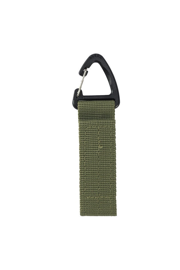 Heavy Duty Belt Keeper Clip Key Holder Nylon MOLLE Strap Key Ring Keychain Organizer