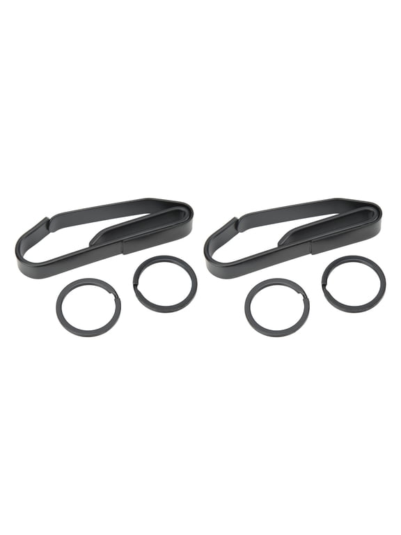 Tactical Key Holders, Electrophoresis Black Heavy Duty Belt Keyclip, Quick Release Key Clip, Duty Belt Accessory for High-Quality Stainless Steel, Large
