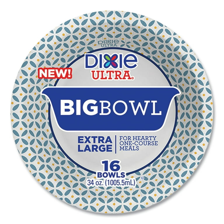 Heavy-Duty Big Bowls, 34 oz, Multicolor, 16/Pack Heavy-Duty Big Bowls, 34 oz, Multicolor, 16/Pack