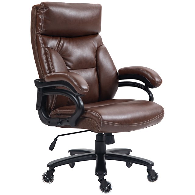 Heavy Duty Big and Tall Office Chair with PU Leather, 400lb Capacity
