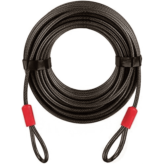 Heavy Duty Bike Lock Cable for Security - 76cm Long x 6mm - Universal Anti Theft Steel Bicycle Loop Cable - Compatible with All Bike Locks$$Sport & Recreation Other