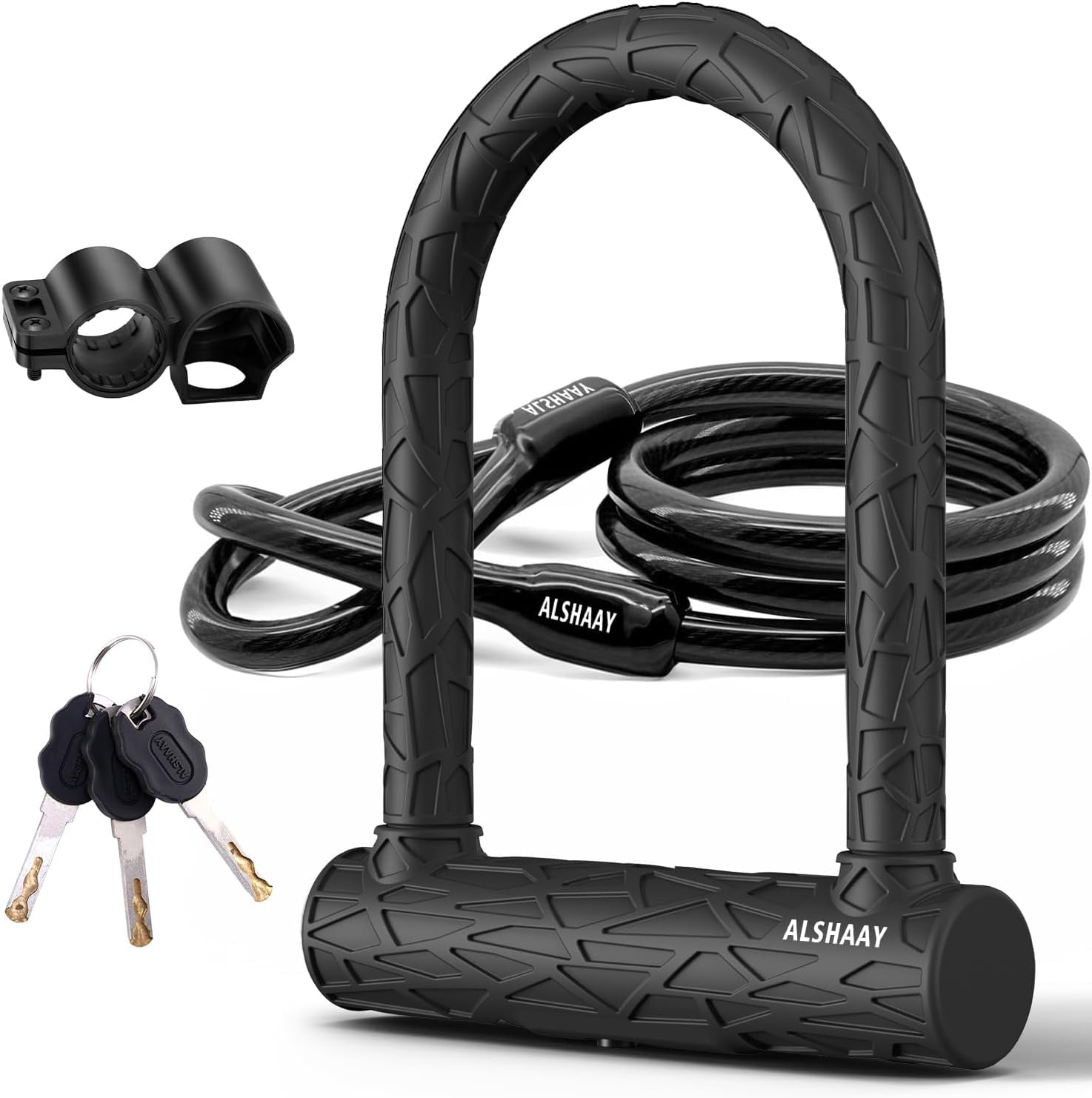 Heavy Duty Bike U Lock - Super Strong 12 Ton Shear, 20mm U Shape Lock ...